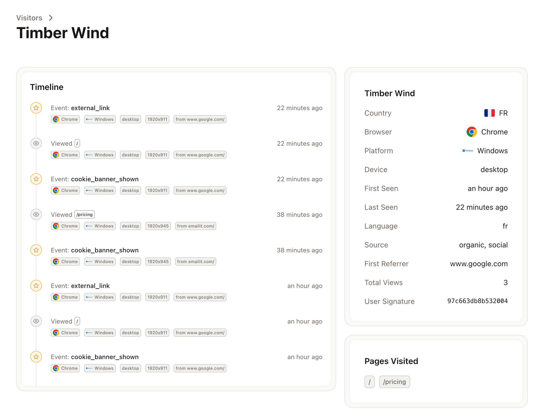 Visitor Insights